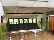 25 de Mayo: una lluvia intensa y granizo causó daños en centro educativo