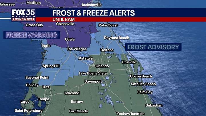 Orlando weather: Chilly temperatures across Central Florida before weekend warmup