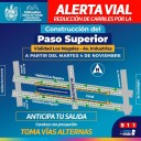 ¡Alerta vial! Habrá reducción a dos carriles por construcción de Paso Superior vialidad Los Nogales