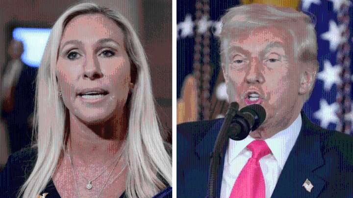 Trump on Greene's resignation plans: 'Great news'