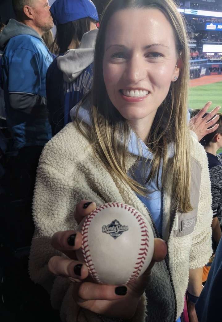 Roots CEO Meghan Roach caught Bo Bichette’s home run ball in decisive Game 7
