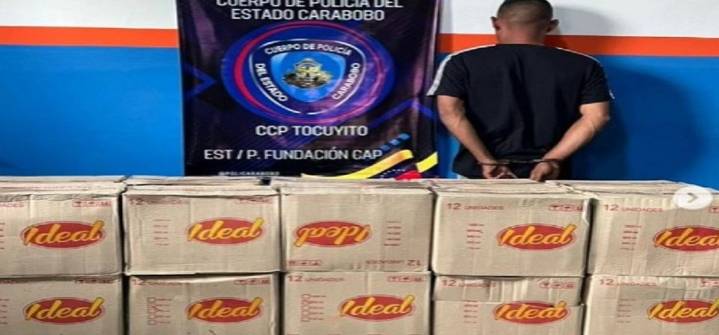 Detienen a un sujeto por contrabando de 30 cajas de aceite vegetal en Carabobo