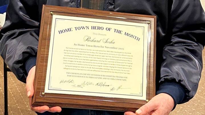 Socha named Hometown Hero for November