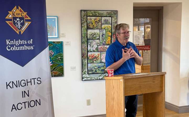 Knights of Columbus unveil display at North Bay Museum on Friday