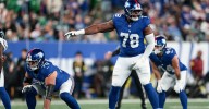 Andrew Thomas is playing well, but the NY Giants tackle is unimpressed