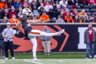 In a season marred by special teams errors, Oregon State’s punter made this gutsy play