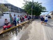 Largas filas en Playa del Carmen para el prerregistro del programa Vivienda para el Bienestar
