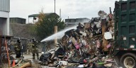 Crews fight trash fire at Clarksville landfill