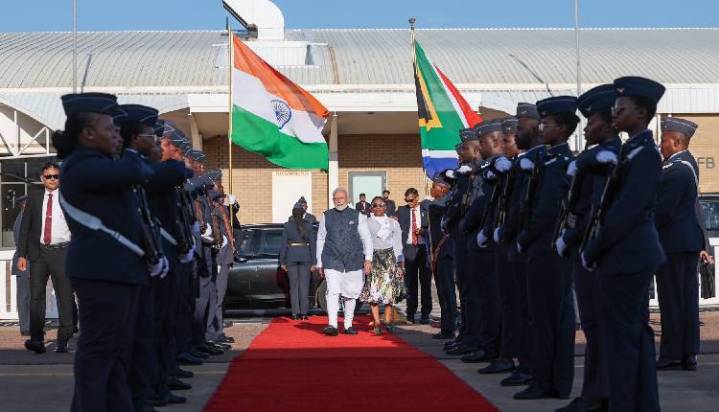 PM Modi Concludes G20 Summit Engagements And Bilateral Meetings, Departs From South Africa