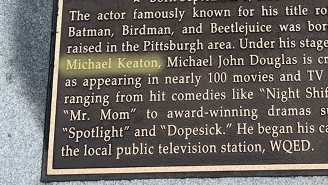 Michael Keaton's name fixed on Pittsburgh Walk of Fame weeks after misspelling