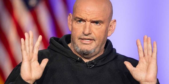 Sen. Fetterman hospitalized after getting injured in a fall