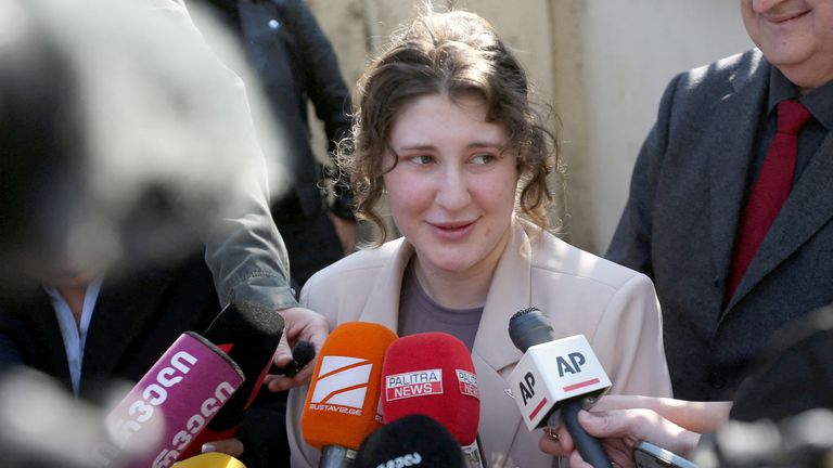 Pregnant British teenager held on drugs charges freed from Georgian jail