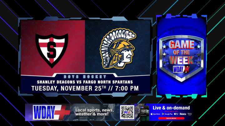 Live at 7 p.m.: Shanley Deacons vs Fargo North Spartans boys hockey on WDAY Xtra