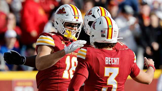 Score updates and highlights from Iowa State football at Oklahoma State