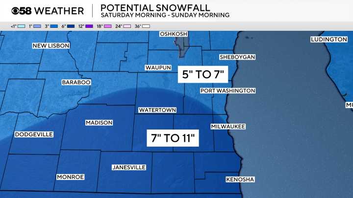 Winter storm warning issued for steady snow all day Saturday into Sunday morning