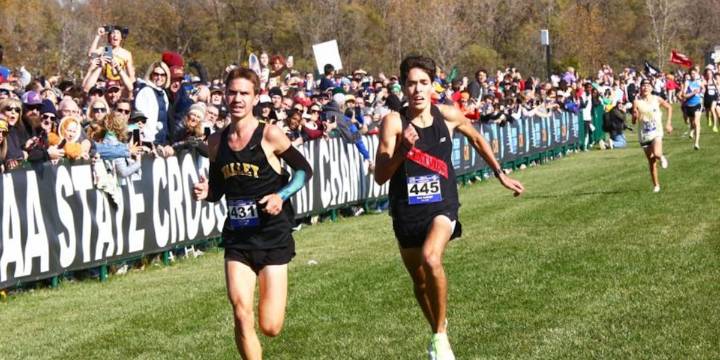 Westview’s Noah Bontrager finishes runner-up in boys cross country state final in photo finish