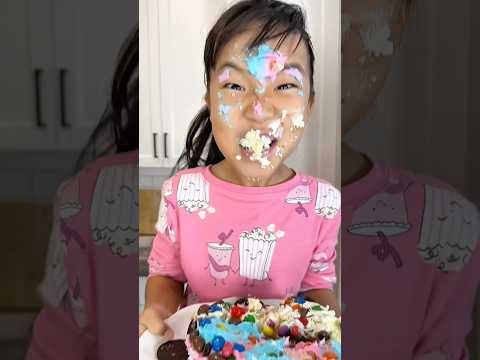CAKE IN THE FACE 🤪🤡 LeoNata family #shorts