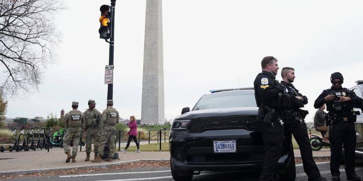 Dos miembros de la Guardia Nacional de Estados Unidos fueron baleados cerca de la Casa Blanca: hay un detenido