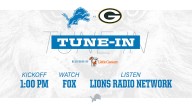 Lions vs. Packers: How to watch, listen and follow