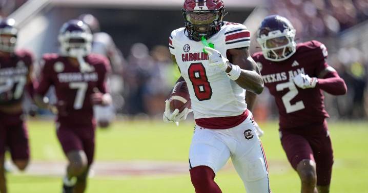 South Carolina receiver Nyck Harbor is out for game against Coastal Carolina