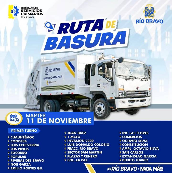 Recolección de basura del día de hoy