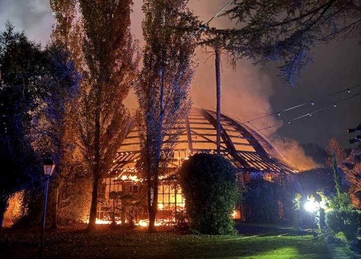 Un incendio afecta al restaurante Mas Marroch de los hermanos Roca en Vilablareix