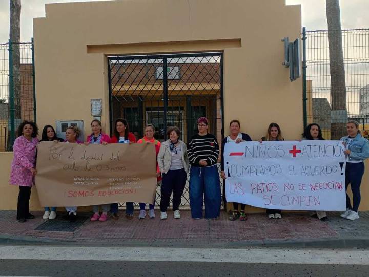 Protestas contra la subida de la ratio en las escuelas infantiles