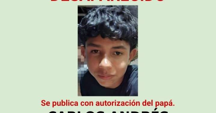 Manizales: Carlos, de 15 años, salió del colegio y no aparece