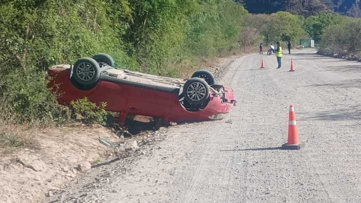 Se produjo un vuelco en el bypass de Belén