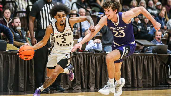 Photos of Holy Cross at Brown University men's basketball on Tuesday