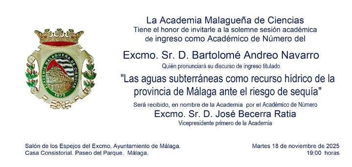 Nuevo sesión de la Academia Malagueña de Ciencias