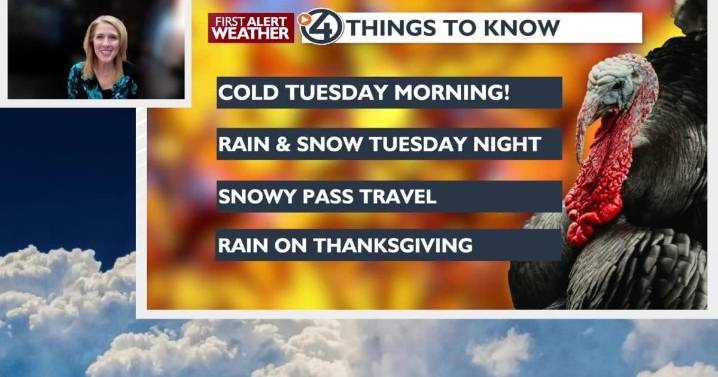 .❄️A hint of winter Tuesday! Start the day with cold, finish the day with snow!