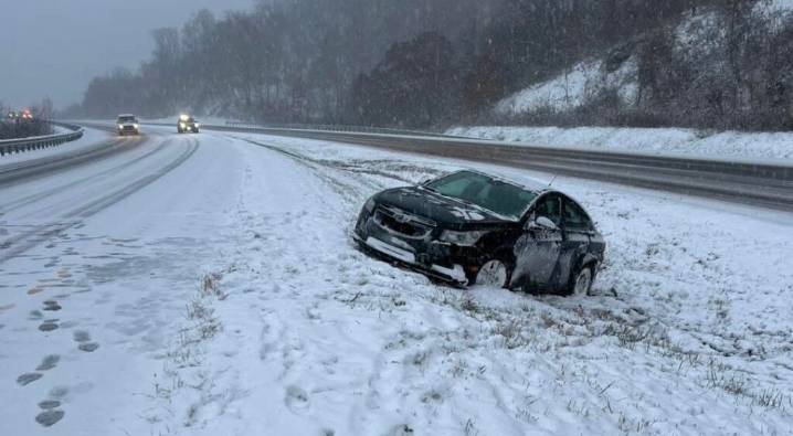 Multiple crashes reported across West Virginia following first snowfall