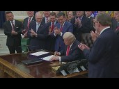 Trump signs bill ending historic government shutdown