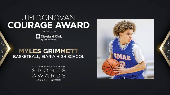 Elyria teen Myles Grimmett to receive Jim Donovan Courage Award at Greater Cleveland Sports Award