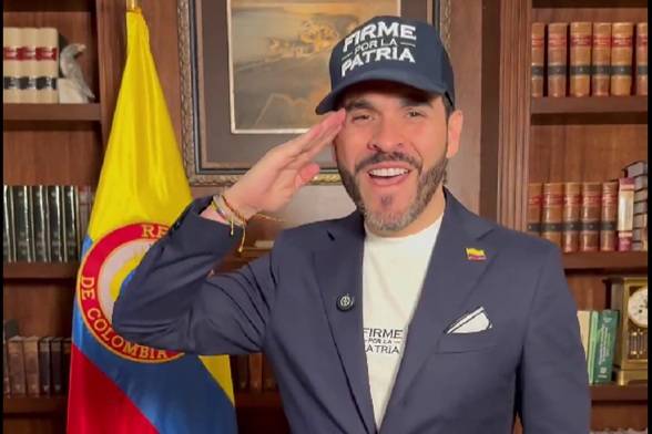 Abelardo de la Espriella llenó el Movistar Arena en su primer mitin político