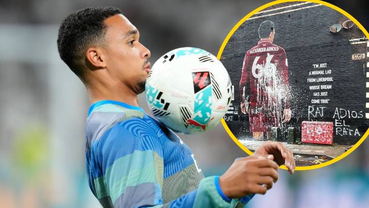 Vandalizan el mural de Trent Alexander-Arnold en Liverpool con pintadas de "rata"