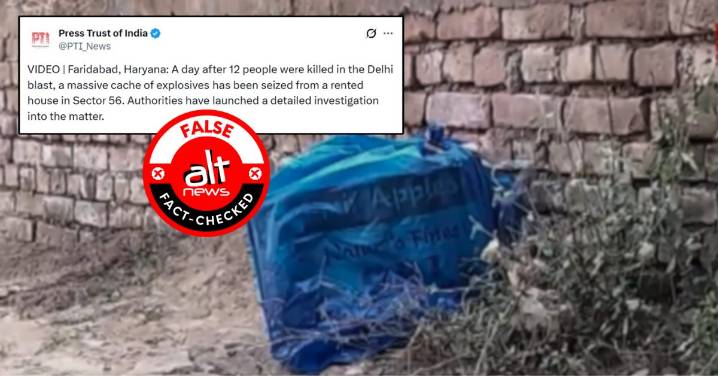 Explosives recovered from Faridabad after Delhi blast? Police deny media reports, say these were crackers