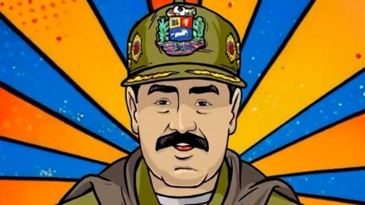 Venezuelan propaganda depicts Maduro as superhero