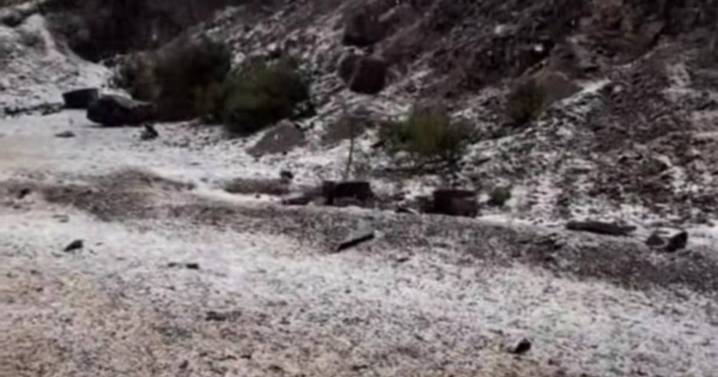 Nieve y granizo en el Norte en plena ola de calor que golpea a Jujuy