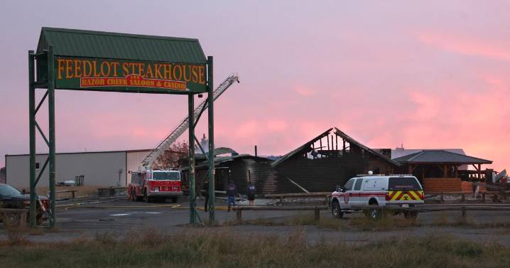 Photos: Feedlot SteakHouse burns overnight