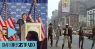 Vergüenza ajena y memes tras la triste imitación de Trump que hizo Milei bailando al ritmo de Village People