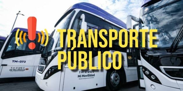 Rutas del transporte público modificarán sus recorridos este domingo