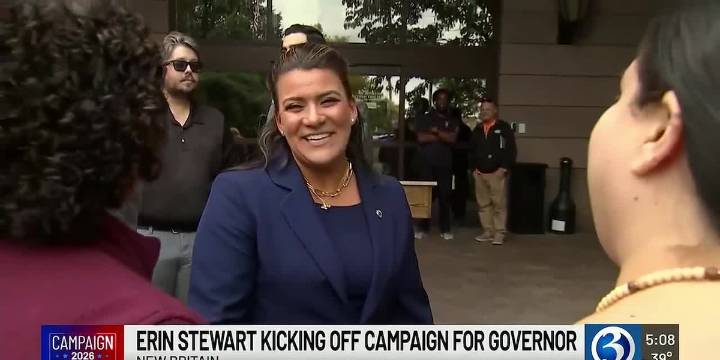 Erin Stewart launches gubernatorial campaign at New Britain Stadium
