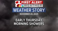 Forecast: Early Thursday morning showers, more dry time this afternoon