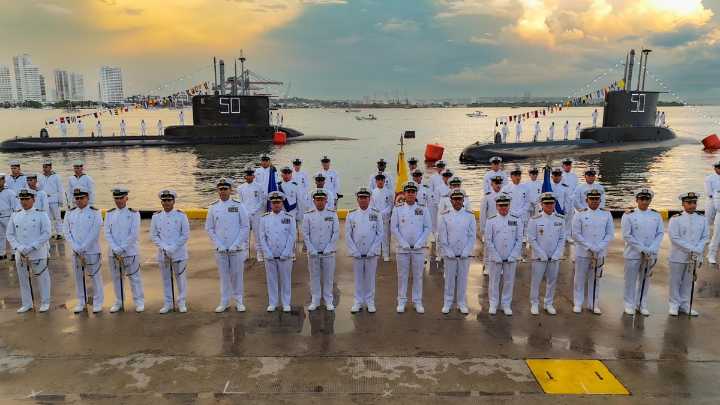 Cinco décadas bajo el mar: Armada conmemora en Cartagena la historia estratégica de los submarinos colombianos