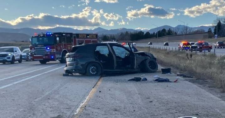 Rollover crash partially closes C-470 at Platte Canyon in Jefferson County, deputies say