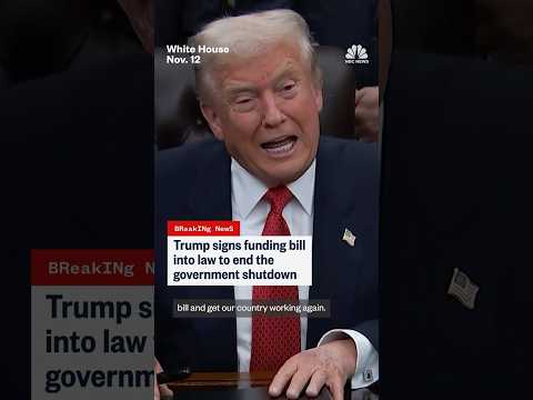 Trump signs funding bill into law to end the government shutdown