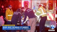 Double stabbing in North Hills leaves man and woman hospitalized, LAPD says