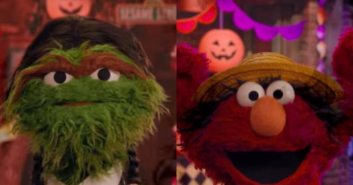 Los personajes de Plaza Sésamo se disfrazan de iconos de netflix en un inesperado crossover de Halloween